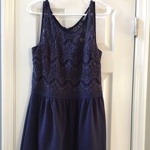 Lilly Pulitzer Cotton Navy Lace Dress